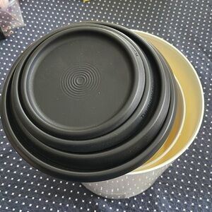 Tupperware one touch reminder canister used